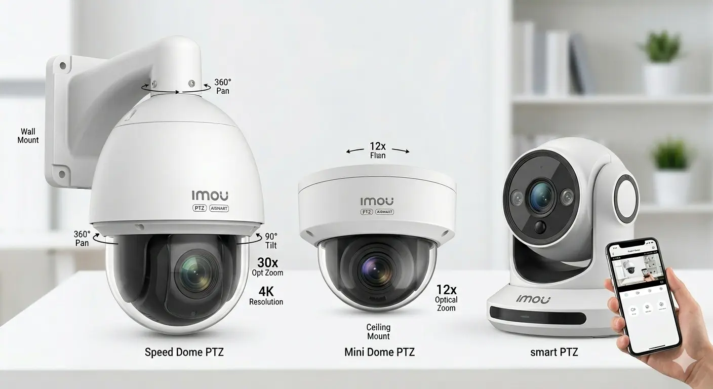 Imou PTZ cameras Abu Dhabi 355 degree AI tracking